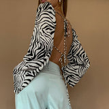 Sexy Fashion Blouse With Straps Wrapped Chest