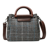 trend color contrast check small square bag