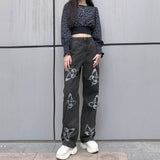 Straight-leg Butterfly Jeans