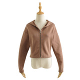 Ladies Long Sleeve Hooded Sweatshirt