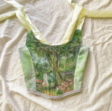 Short Oil Painting Printed Tank Top