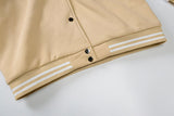 Loose Casual Baseball Beige Jacket