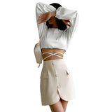 Short Cropped Long-sleeved Top