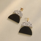 Body Clay Texture Lacquered Acrylic Earrings