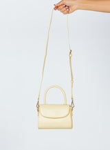 Recycled PU Take It Slow Bag Buttercream