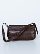 Izzy Croc Bag Brown