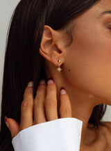 Celestial Love Gold Plated Necklace & Earring Set