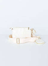 Harvey Croc Multi Pocket Bag White