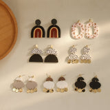 Body Clay Texture Lacquered Acrylic Earrings