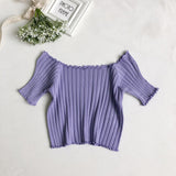 Shoulder short sleeves with wooden ears