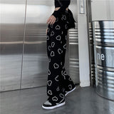 Ins High Waist Wide Student Casual Pants