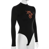 Slim-fit long-sleeved Bodysuit