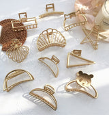 Matte metal horsetail clip