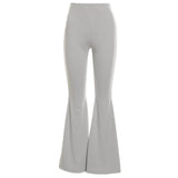 Casual Solid Color Slim High Waist Pants