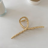 Matte metal horsetail clip