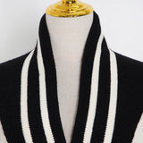College Style Cardigan Black And White