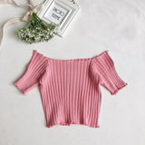 Shoulder short sleeves with wooden ears