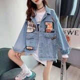 Patch Badge Denim Jacket