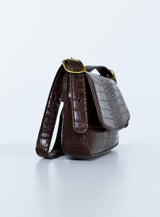 Izzy Croc Bag Brown
