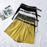 high waist curling hot pants