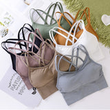 back seamless wrap breast girl bra