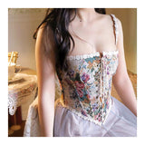 French Court Style Lace Vintage Tunic Vest