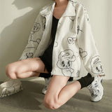 Full-print Lamb Cashmere Velvet Jacket