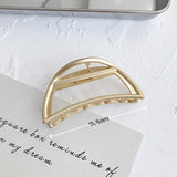 Matte metal horsetail clip