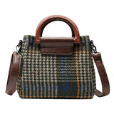 trend color contrast check small square bag