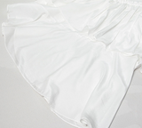 Sling ruffled off-shoulder slim dress