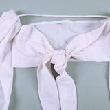 Sexy Backless Square Collar Blouse