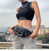 Printed stitching contrast sports vest