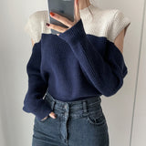 Autumn Temperament Round Neck Sweater