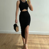 Elastic Slim Hip Skirt Two-piece Women