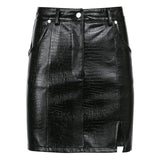 High Waist Slim Sexy Split Hip Skirt