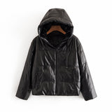 hooded zipper fashion jacket