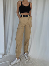 High Waist Overalls Trousers