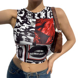 Round Neck Sleeveless Slim Tank top