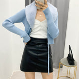 Stitched Stretch Knitted Jacket