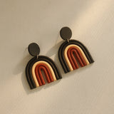 Body Clay Texture Lacquered Acrylic Earrings