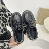 Lace Student Single Shoes Winter