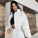Zipper Short Padded Coat