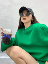 Round Neck Pullover Sweatshirt