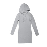 Slim Hooded Knitted Dress