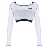 High Waist Slim Thin Scheming Top