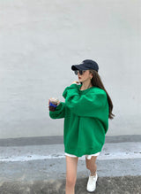 Round Neck Pullover Sweatshirt