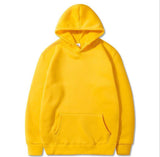 Oversized Solid Color Pullover Hoodie