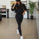 Sexy Stretch Frayed Jeans