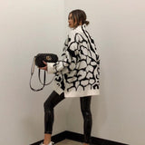 Casual irregular pattern sweater