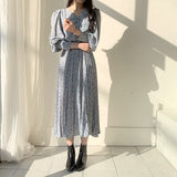 Pleated Dress With Padded Waist